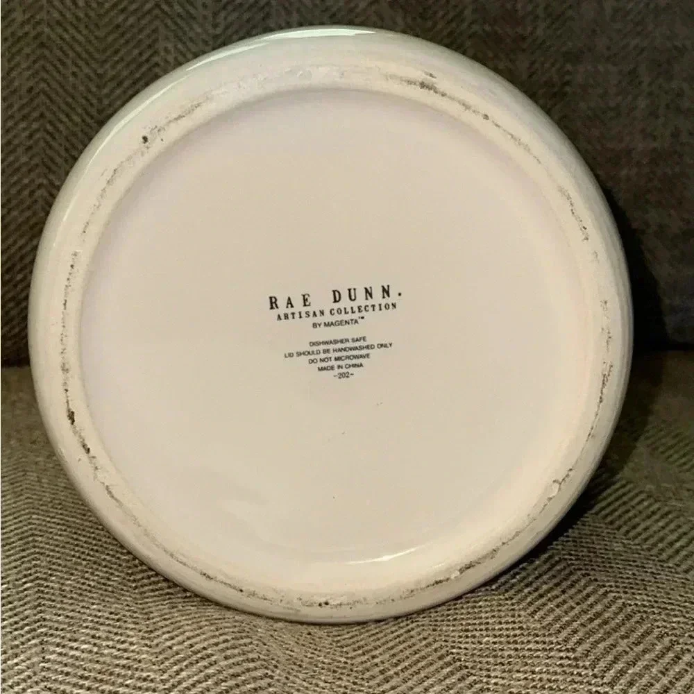 HTF Rae Dunn Magenta Artisan Collection BROWN SUGAR Canister (Lrg) Blk/Wht